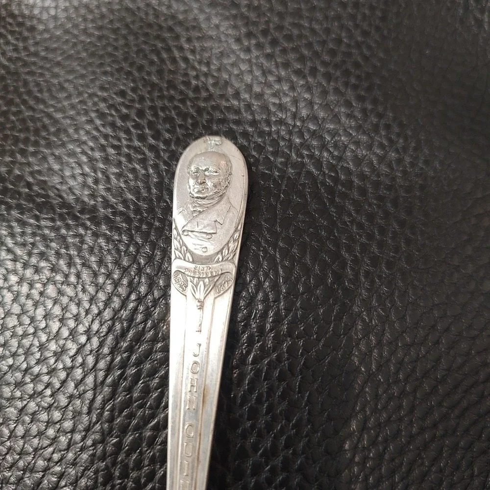 1939‎ John Quincy Adams No 6 US Presidents Wm Rogers Co IS Silver Plated Spoon